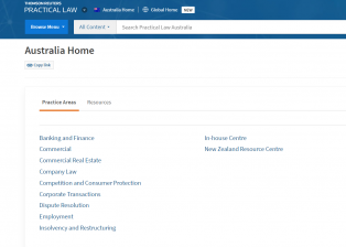 Practical Law Australia | Thomson Reuters