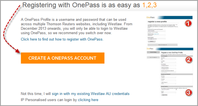 OnePass LogIn 1