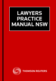 Lawyers Practice Manual NSW