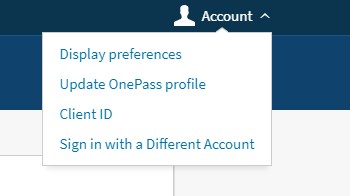 Sign in with Different Account