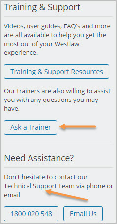 Training and Technical support