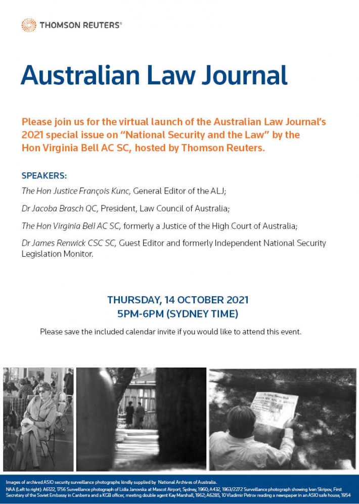 ALJ 2021 Special Issue Virtual Launch National Security and the