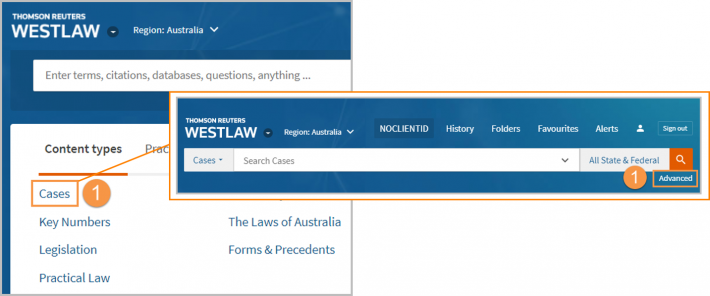 Westlaw Australia Guide - How to find cases which cite a section of ...